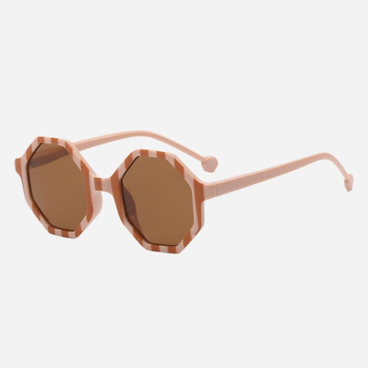 GeoPop Shades - Caramel / Roestbruin - Wit