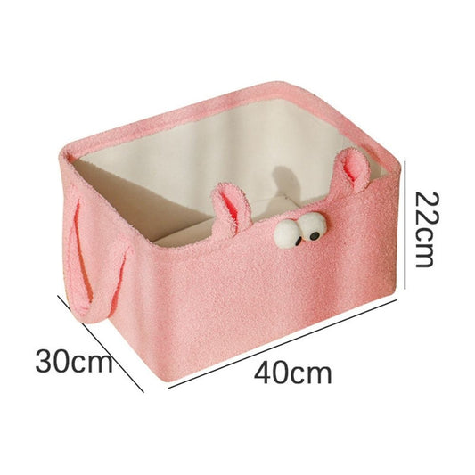 Teddy Opbergmand Roze β Rechthoekig β 40x30x22cm