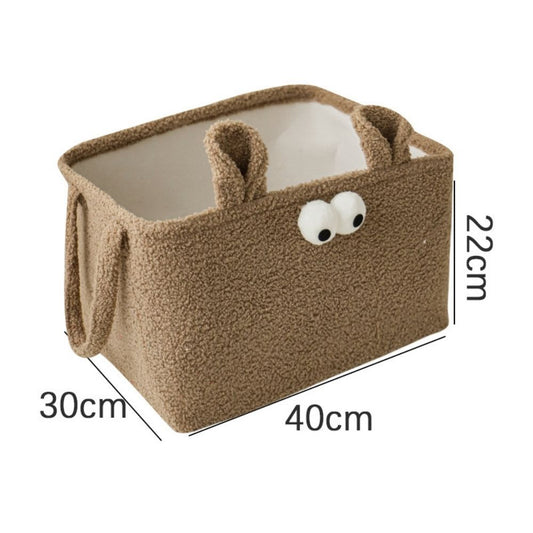 Teddy Opbergmand Bruin β Rechthoekig β 40x30x22cm