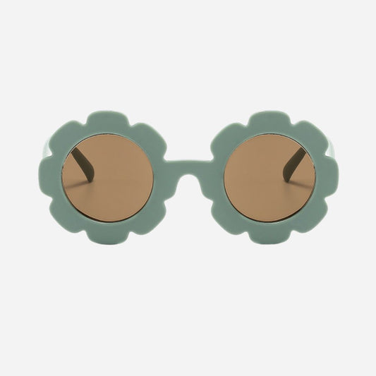 Flower Power Kinderzonnebril - Mintgroen