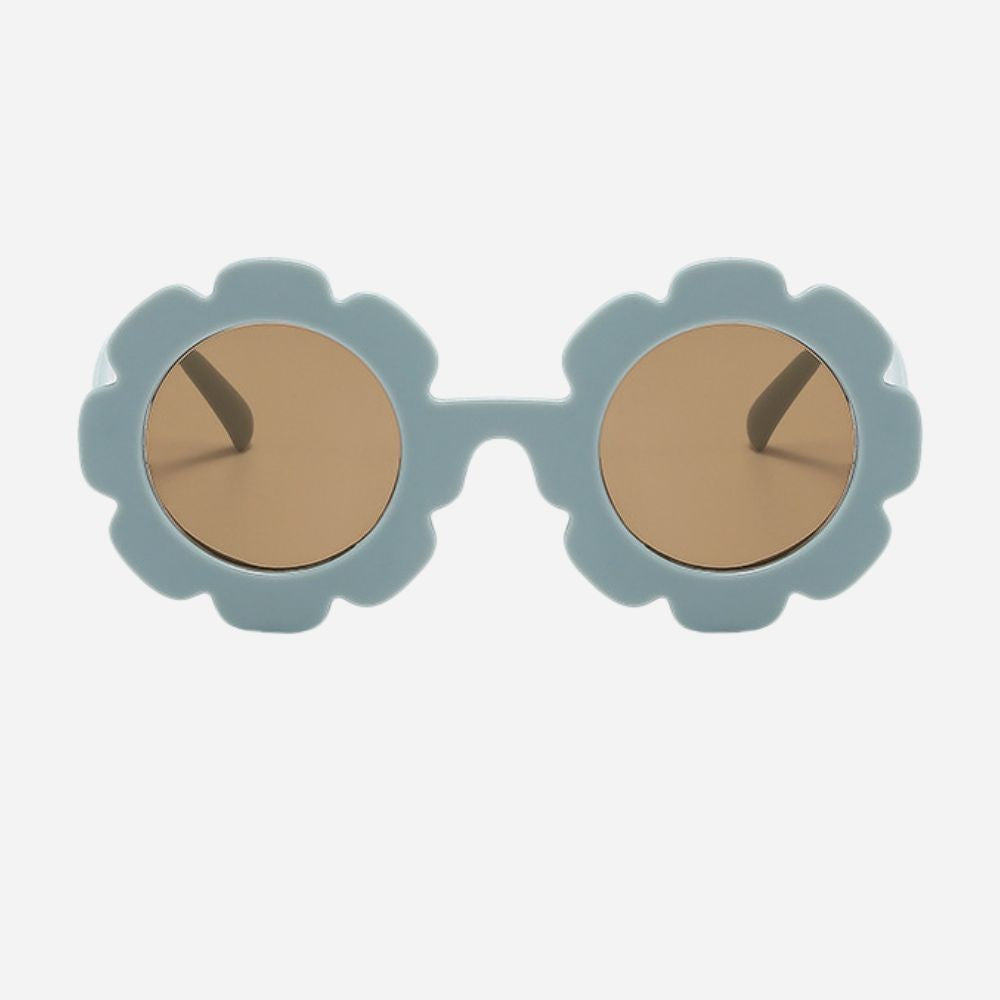 Flower Power Kinderzonnebril - Grijsblauw