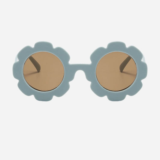 Flower Power Kinderzonnebril - Grijsblauw
