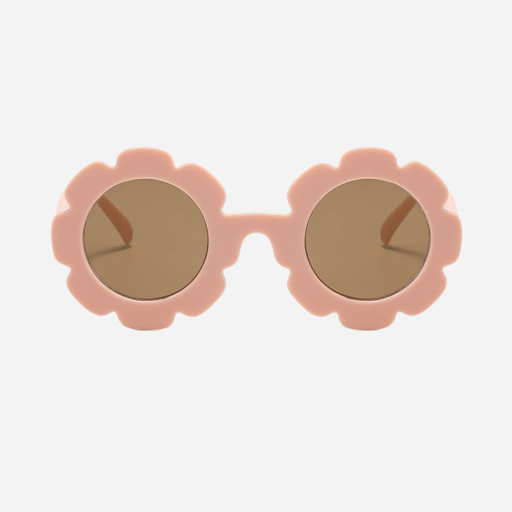Flower Power Kinderzonnebril - Perzik