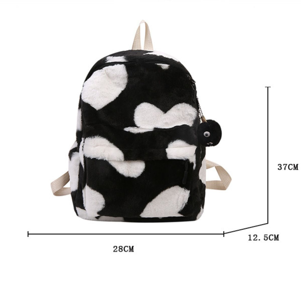 Fluffy Hartjes Rugzak