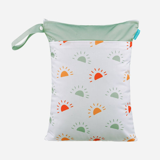 Waterdichte Herbruikbare Wetbag - Kleurrijke Zonnetjes 40 x 30 cm