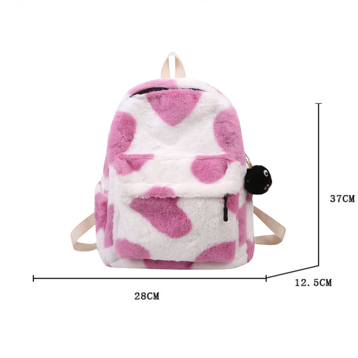 Fluffy Hartjes Rugzak