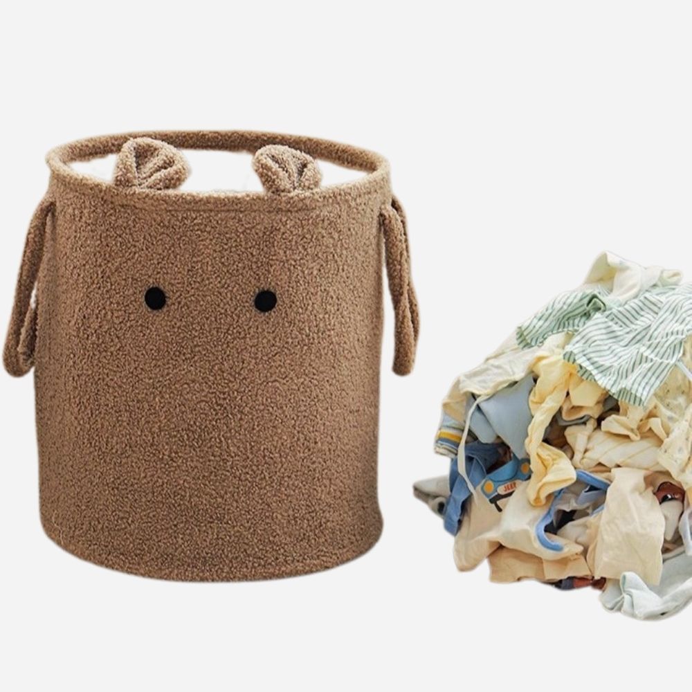 Luxe Teddy Opbergmand Bruin – 35x39 cm