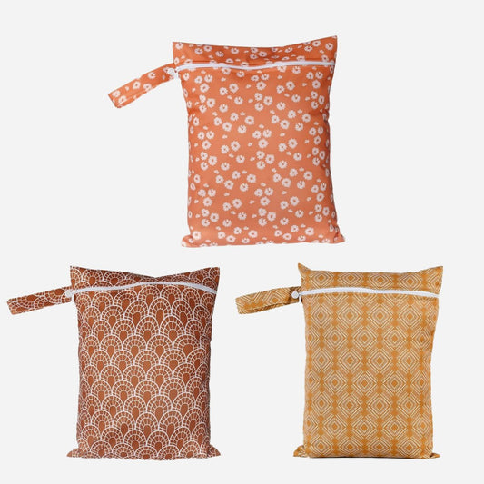 Retro Romantiek – Warme Tinten Wetbag Set 36 x 28 cm