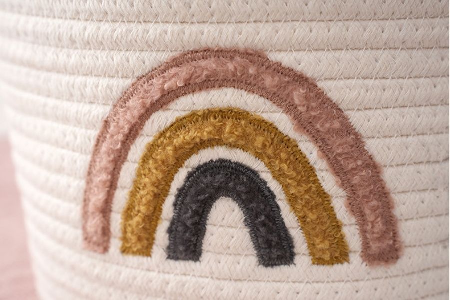 Opbergmand Regenboog – 20x25 cm