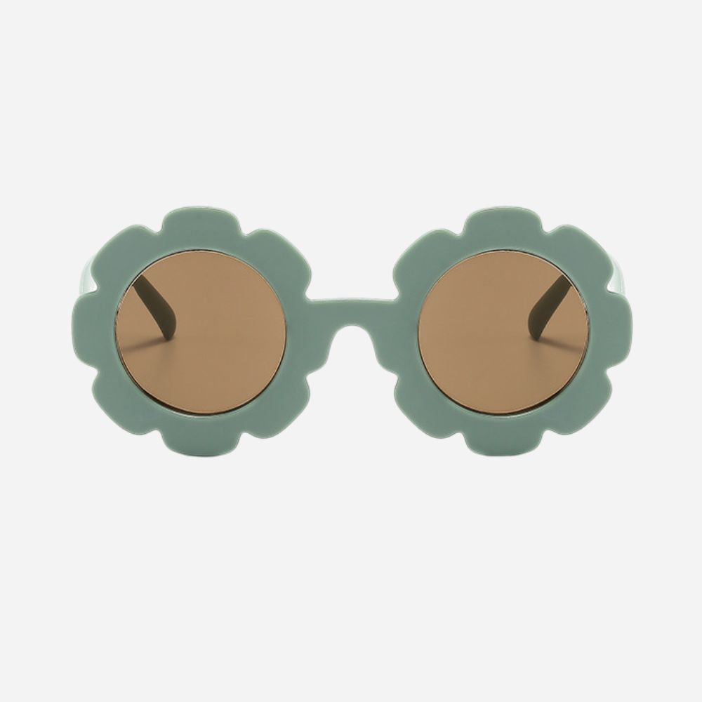 Flower Power Kinderzonnebril - Mintgroen