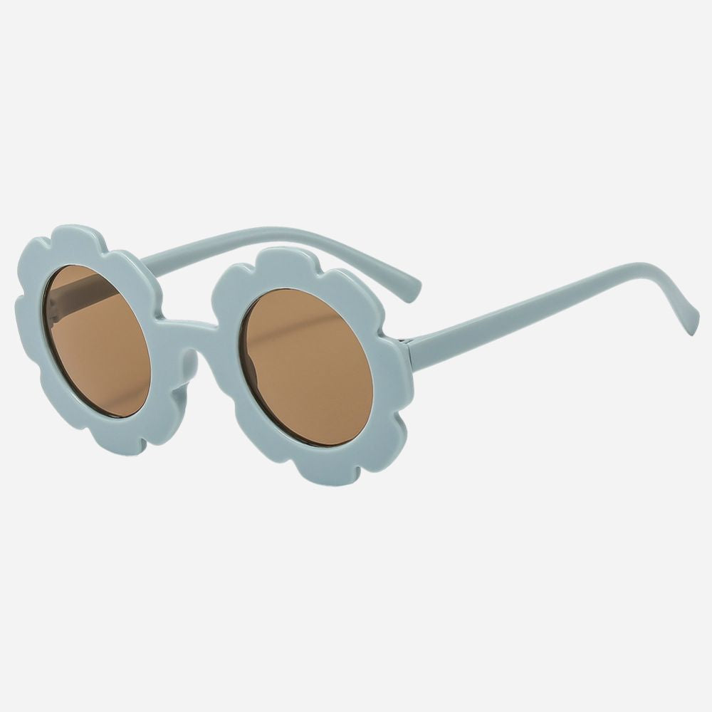 Flower Power Kinderzonnebril - Grijsblauw
