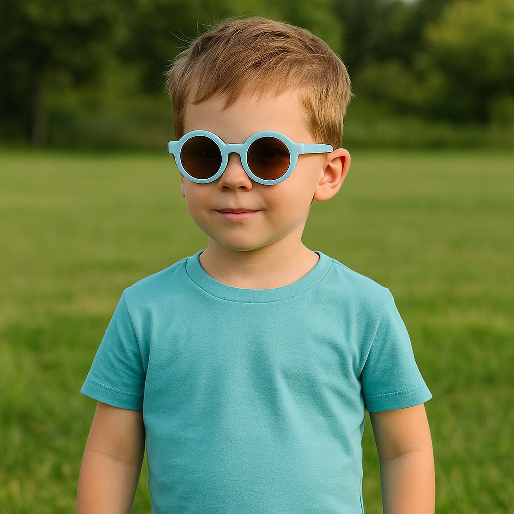 Retro Round - Lichtblauw