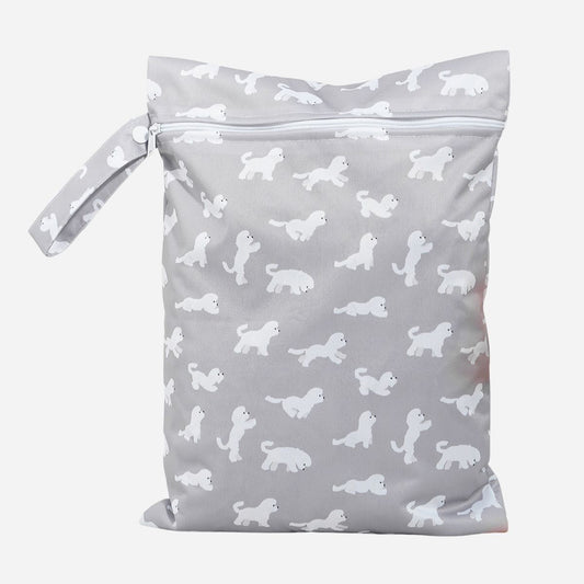 Herbruikbare Waterdichte Wetbag – Puppy's 36 x 26 cm